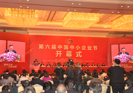 第六届中国中小企业节开幕式 - 致开幕词